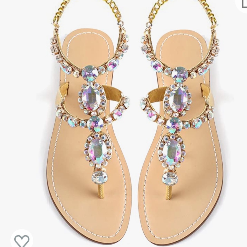 Rhinestone Gladiator Sandal